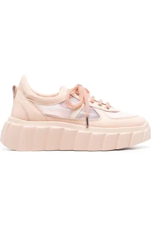 AGL ATTILIO GIUSTI LEOMBRUNI Blondie Grid sneakers met plateauzool