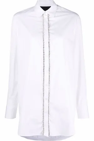 Philipp Plein Blouse verfraaid met kristallen