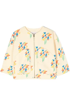 Bobo Choses Katoenen jack met bloemenprint