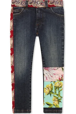Dolce & Gabbana Jeans met bloemenpatch