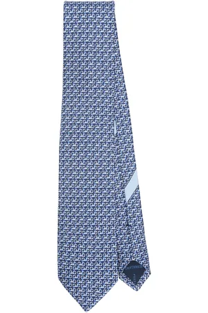 Salvatore Ferragamo Zijden stropdas met string