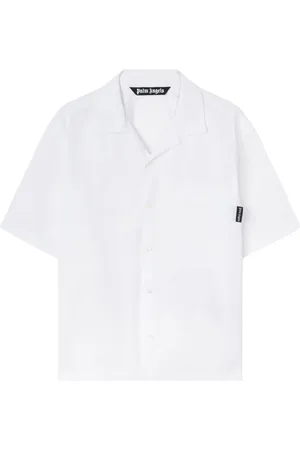 Palm Angels Klassiek overhemd met gewelfd logo