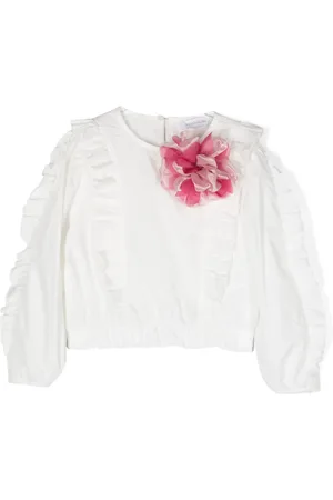 MONNALISA Shirt met bloemenpatch