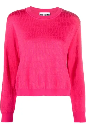 Moschino Trui met logo jacquard