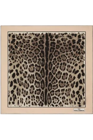 Dolce & Gabbana KIM DOLCE&GABBANA twill sjaal met luipaardprint