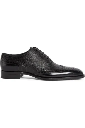 Dsquared2 Leren schoenen met geperforeerd detail