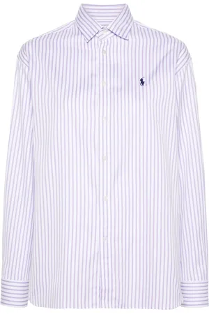 Ralph Lauren Gestreept katoenen blouse