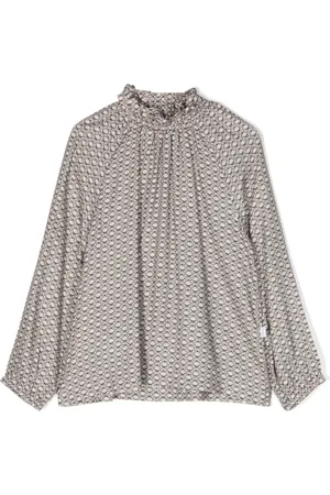 Il gufo Shirt met ruchekraag