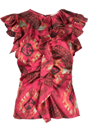 ULLA JOHNSON Blouse met abstracte print