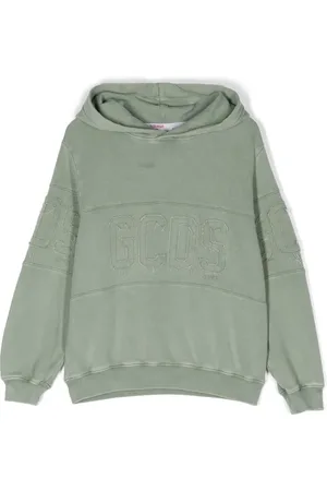 GCDS Hoodie met logo applicatie