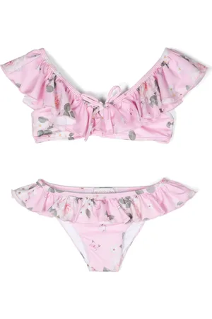 MONNALISA Bikini met bloemenprint en ruches