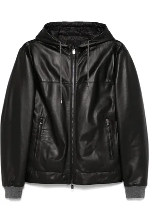 corneliani Leren jack