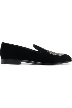 Dolce & Gabbana Leonardo slippers met geborduurd logo