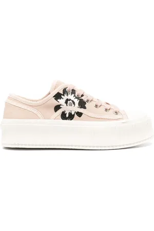 Dorothee Schumacher Sportiness canvas sneakers met bloemenprint