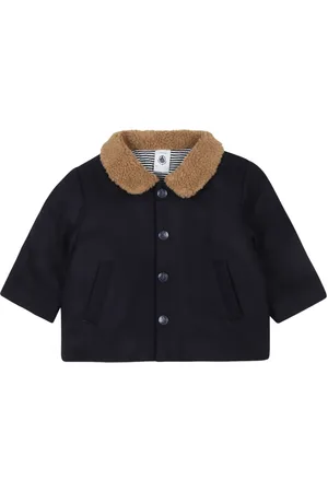 Petit Bateau Jack van wolblend met fleece kraag