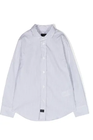 FAY Shirt met krijtstreep