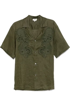 P.A.R.O.S.H. Blouse met guipure kanten vlak