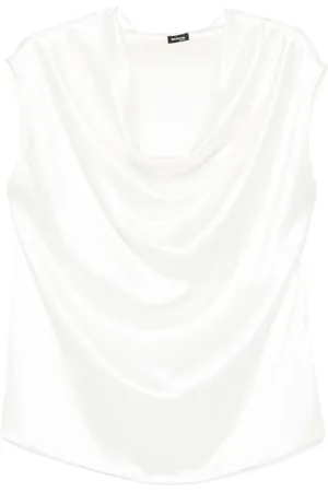 Kiton Gedrapeerde blouse