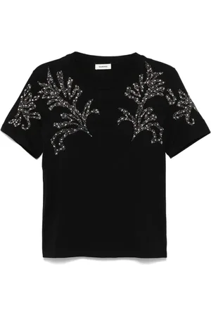 Sandro Blouse verfraaid met kralen