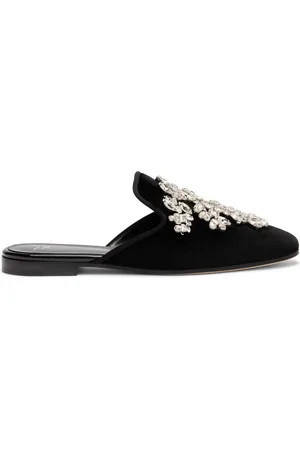 Giuseppe Zanotti Elsa fluwelen muiltjes