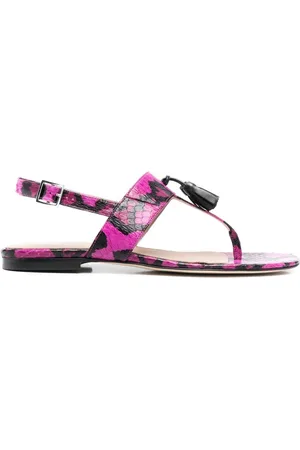 Scarosso Emma sandalen met slangenhuid