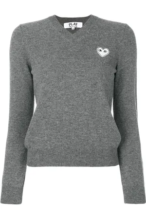 Comme des Garçons Gebreide trui met hartlogo