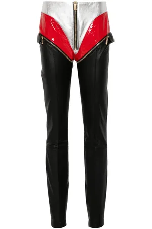 MITILIANE COUTURE Broek met vlakken en rits