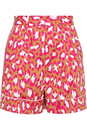 Diane von Furstenberg Balbino shorts met luipaardprint