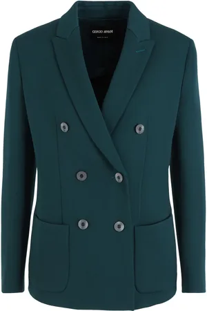 Giorgio Armani Blazer met dubbele rij knopen en gekerfde revers