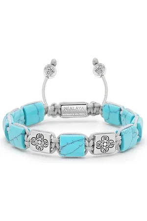 Nialaya Kralenarmband met gegraveerd amulet