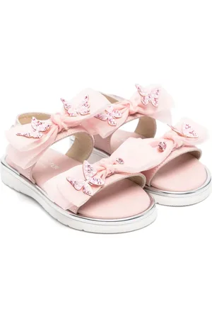 Babywalker Sandalen met organza strik