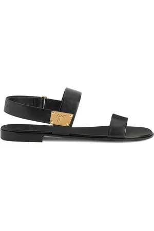 Giuseppe Zanotti Shaun sandalen met logoplakkaat