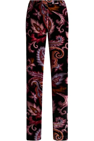 Etro Fluwelen broek met paisley