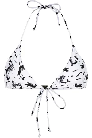Prada Bikinitop met zeemeerminprint