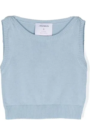 Simonetta Ribgebreide tanktop