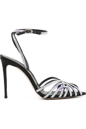 LE SILLA Embrace 105 mm sandalen verfraaid met kristallen