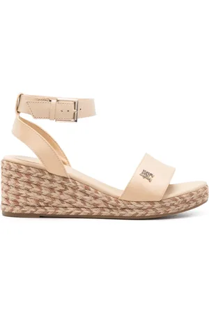Tommy Hilfiger 60 mm sandalen met logoplakkaat