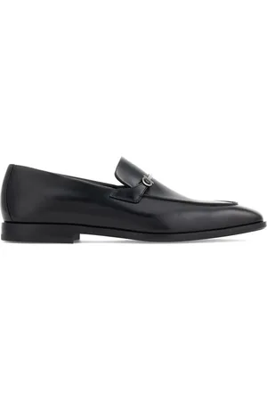 Salvatore Ferragamo Gancini leren mocassin loafers met bedel