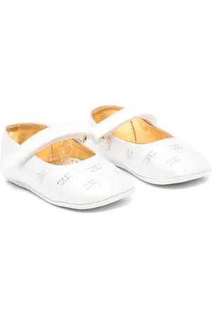 Elisabetta Franchi Slofjes met kristallen logo