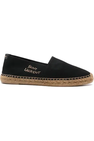 Saint Laurent Espadrilles met geborduurd logo