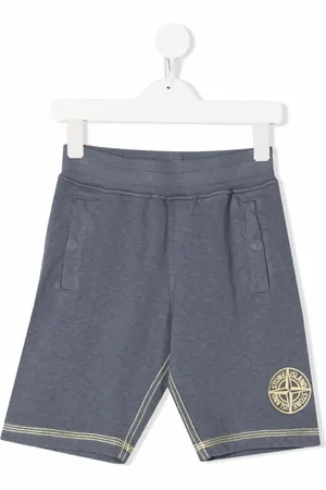 Stone Island Shorts met geborduurd logo