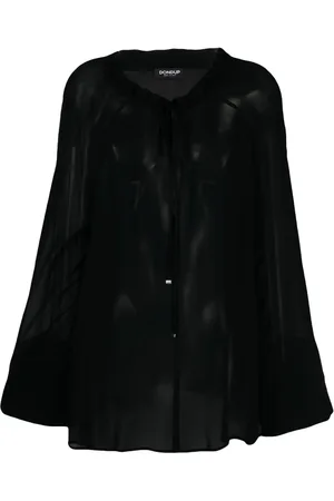 Dondup Blouse met gestrikte hals