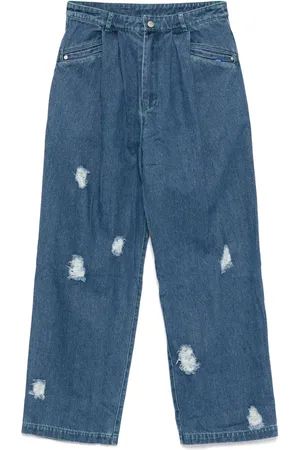 Off-Duty Llot gerafelde jeans