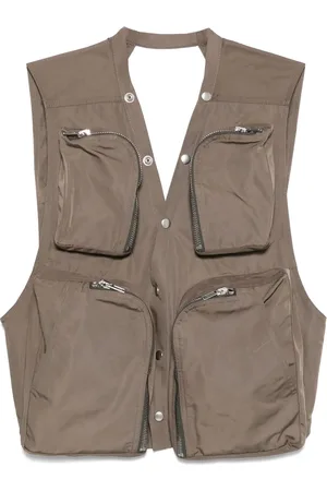 Rick Owens Cargo gilet met open rug