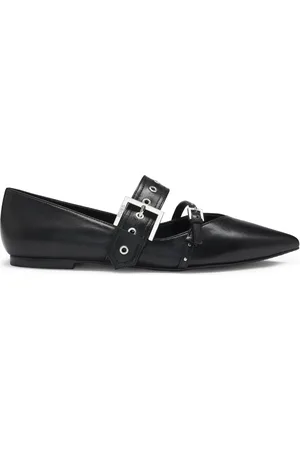 HUGO BOSS Leren ballerina