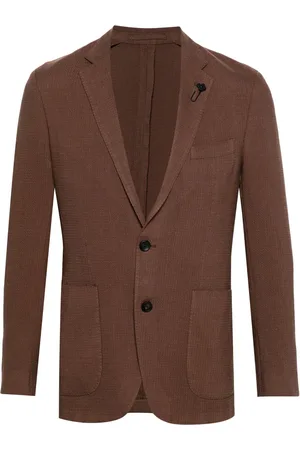 LARDINI Blazer met broche