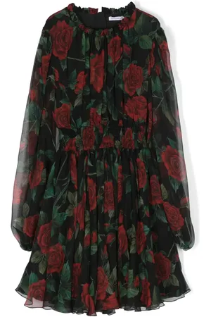 Dolce & Gabbana Jurk met rozenprint