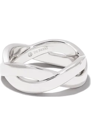 De Beers 18kt witgouden Infinity ring