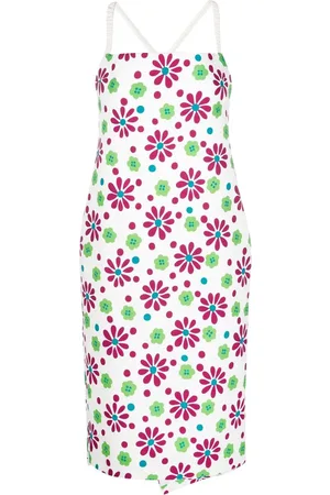Saint Laurent Jurk met bloemenprint