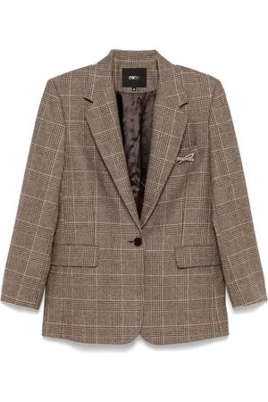 Maje Geruite blazer